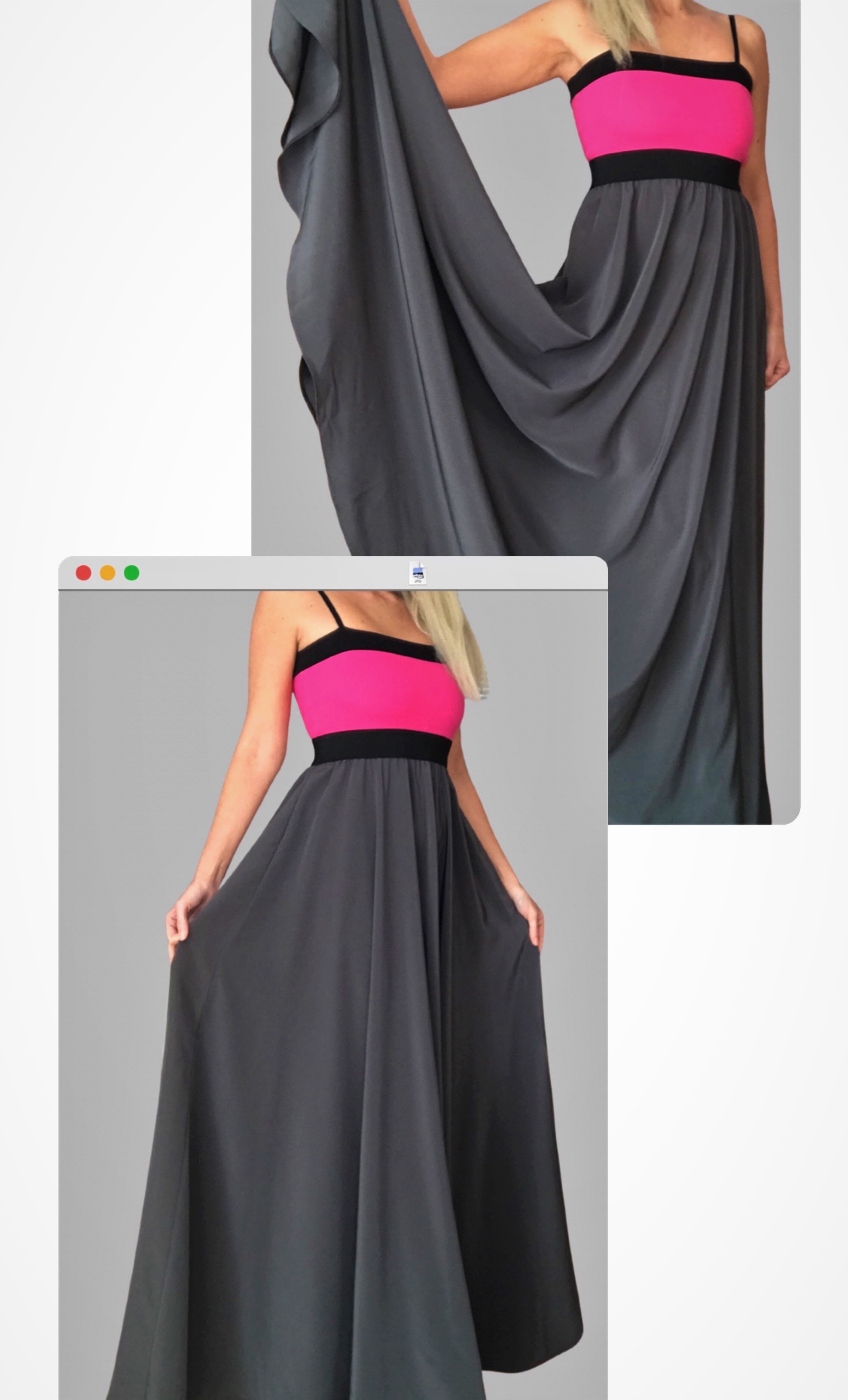 DLOUHÉ ŠATY BOROS-DR-L-GR01